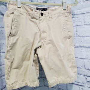 Abercrombie & Fitch Men's Chino Shorts size 28, 9 inch inseam Like New Stretch